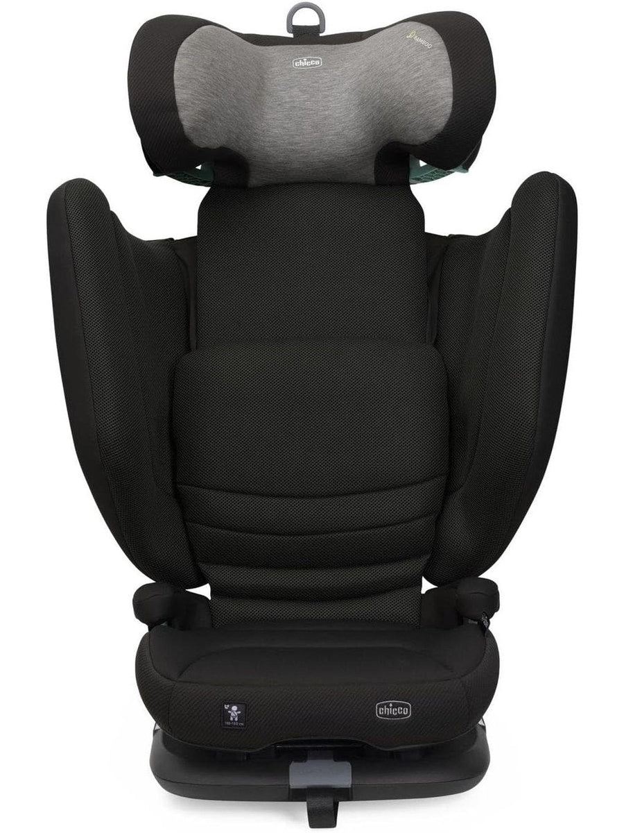 Chicco Fold & Go S i-Size Car Seat (100–150cm) Foldable Booster - Posh Black