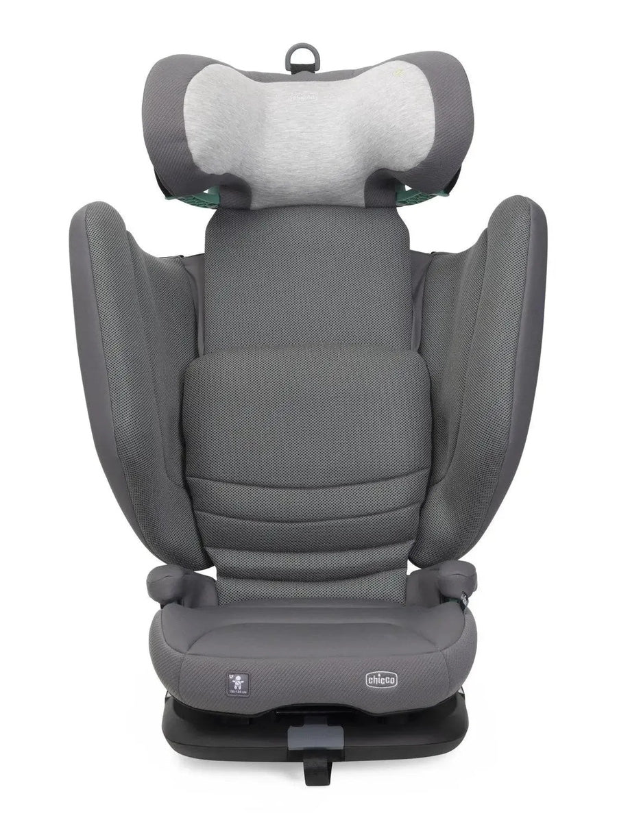 Chicco Fold & Go S i-Size Car Seat (100–150cm) Foldable Booster - Glam Grey