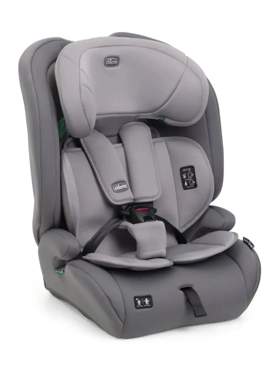 Chicco Gro-Up i-Size Car Seat (76–150cm) – Lightweight Belt-Fit Seat (15m–12y) Stone