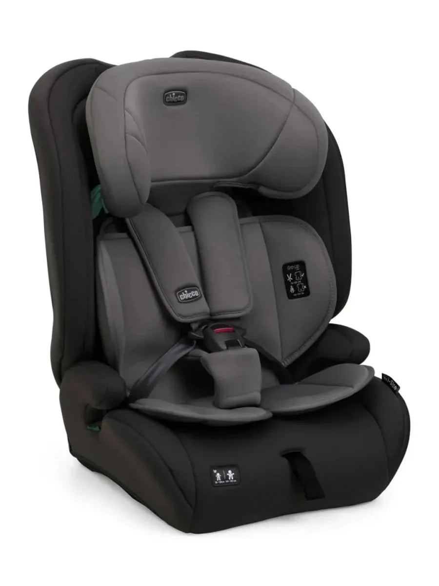 Chicco Gro-Up i-Size Car Seat (76–150cm) – Lightweight Belt-Fit Seat (15m–12y) Pure Black
