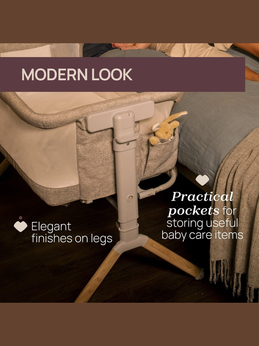 Chicco Next2Me Armonia Bedside Crib – Motherpearl (0–6 Months)