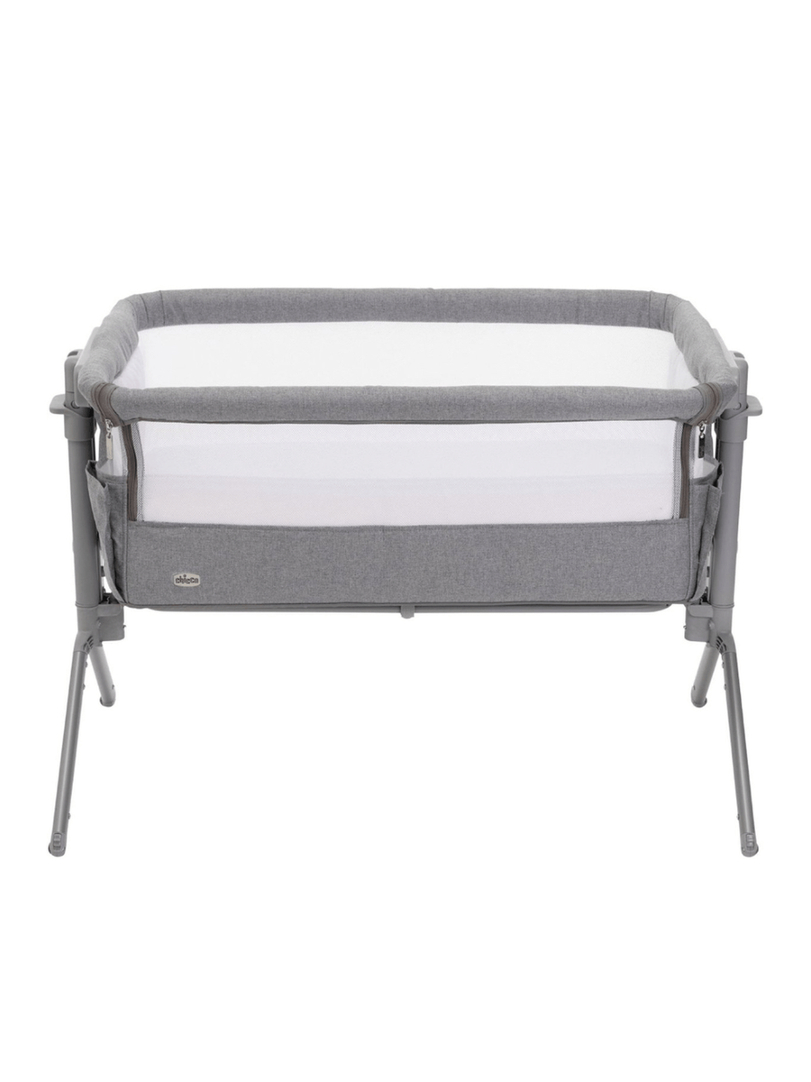 Chicco Next2Me Armonia Bedside Crib – Steel (0–6 Months)