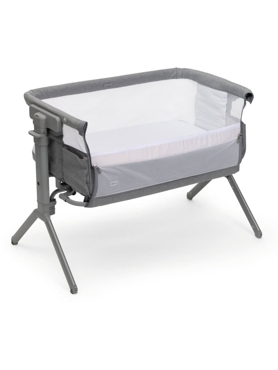 Chicco Next2Me Armonia Bedside Crib – Steel (0–6 Months)