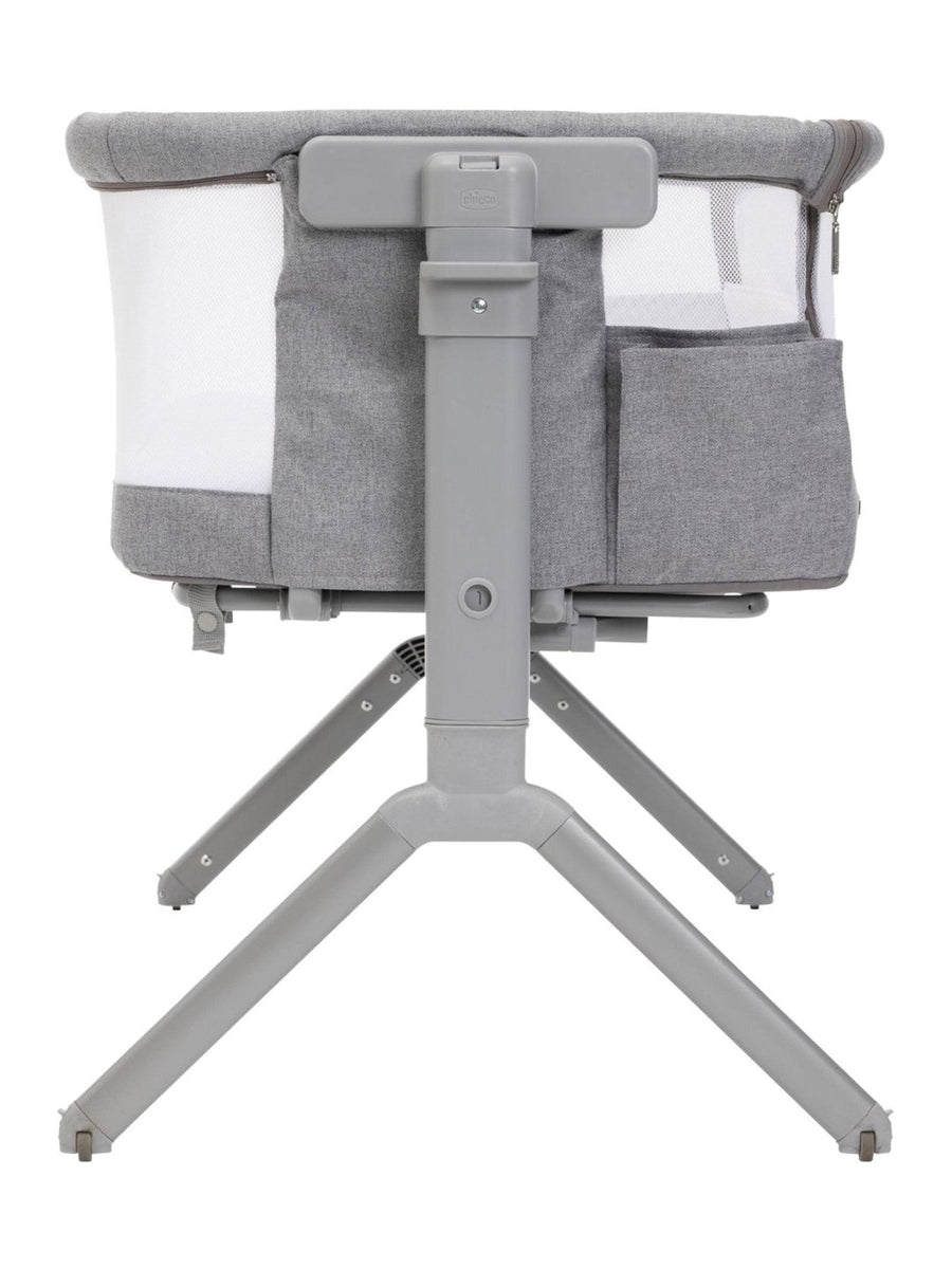 Chicco Next2Me Armonia Bedside Crib – Steel (0–6 Months)