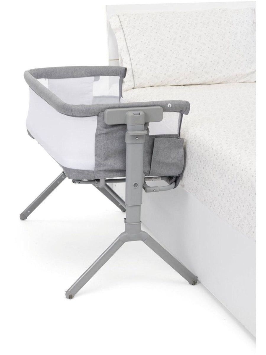 Chicco Next2Me Armonia Bedside Crib – Steel (0–6 Months)