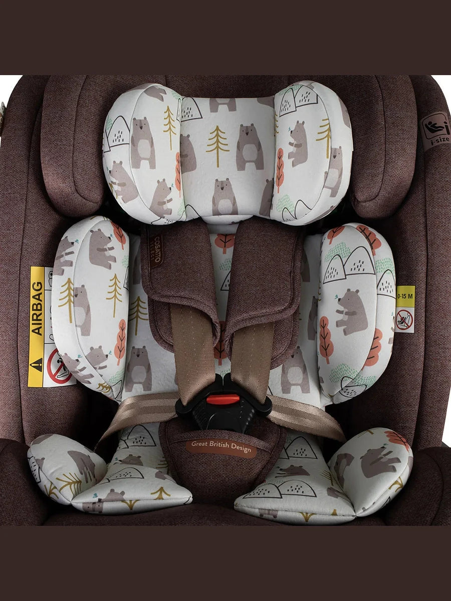 Cosatto Get Set Gro Plus i-Size 360 Car Seat – Bear Hug (40–150cm)