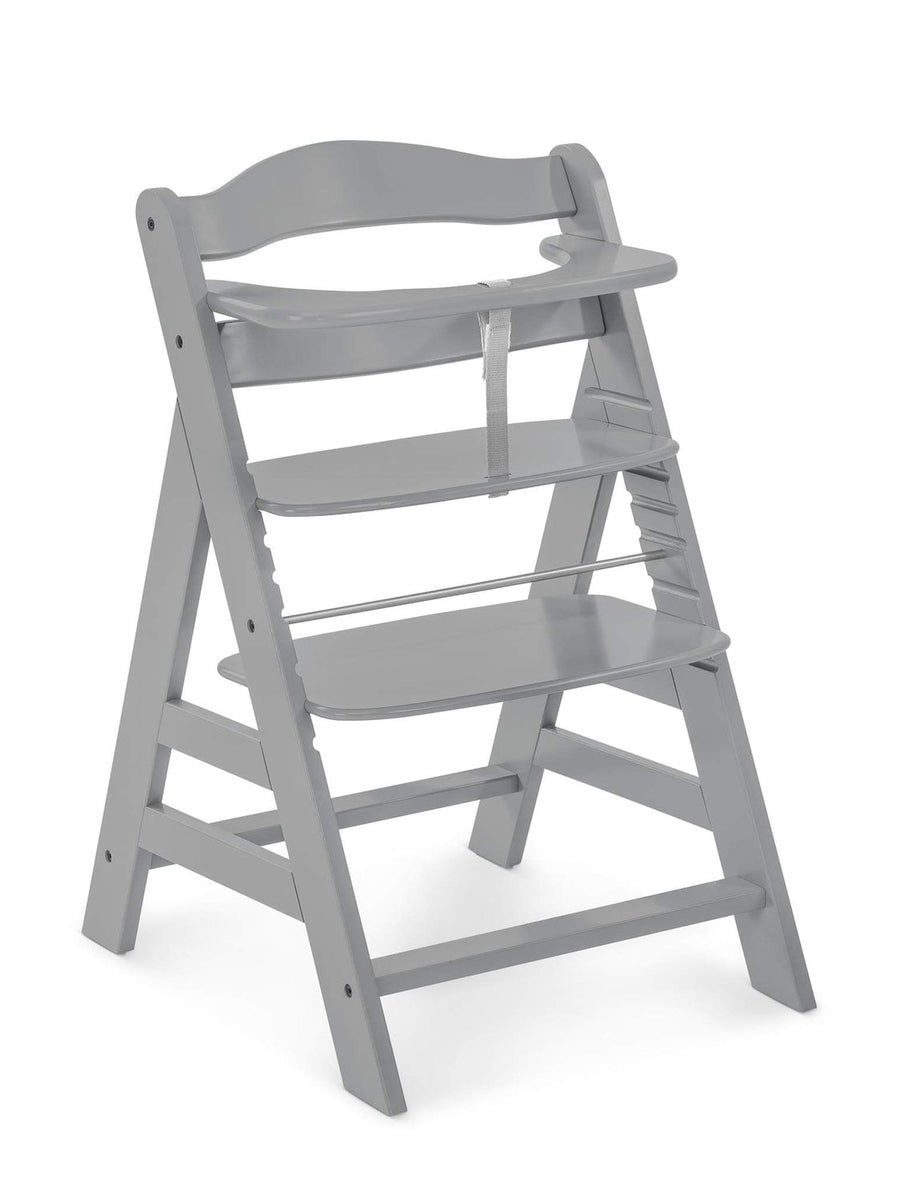 Hauck Alpha+ Premium Bundle Grey High Chair - Beech Grey