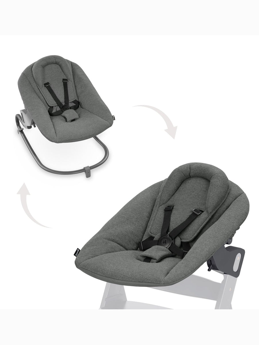 Hauck Alpha+ Premium Bundle Grey High Chair - Beech Grey