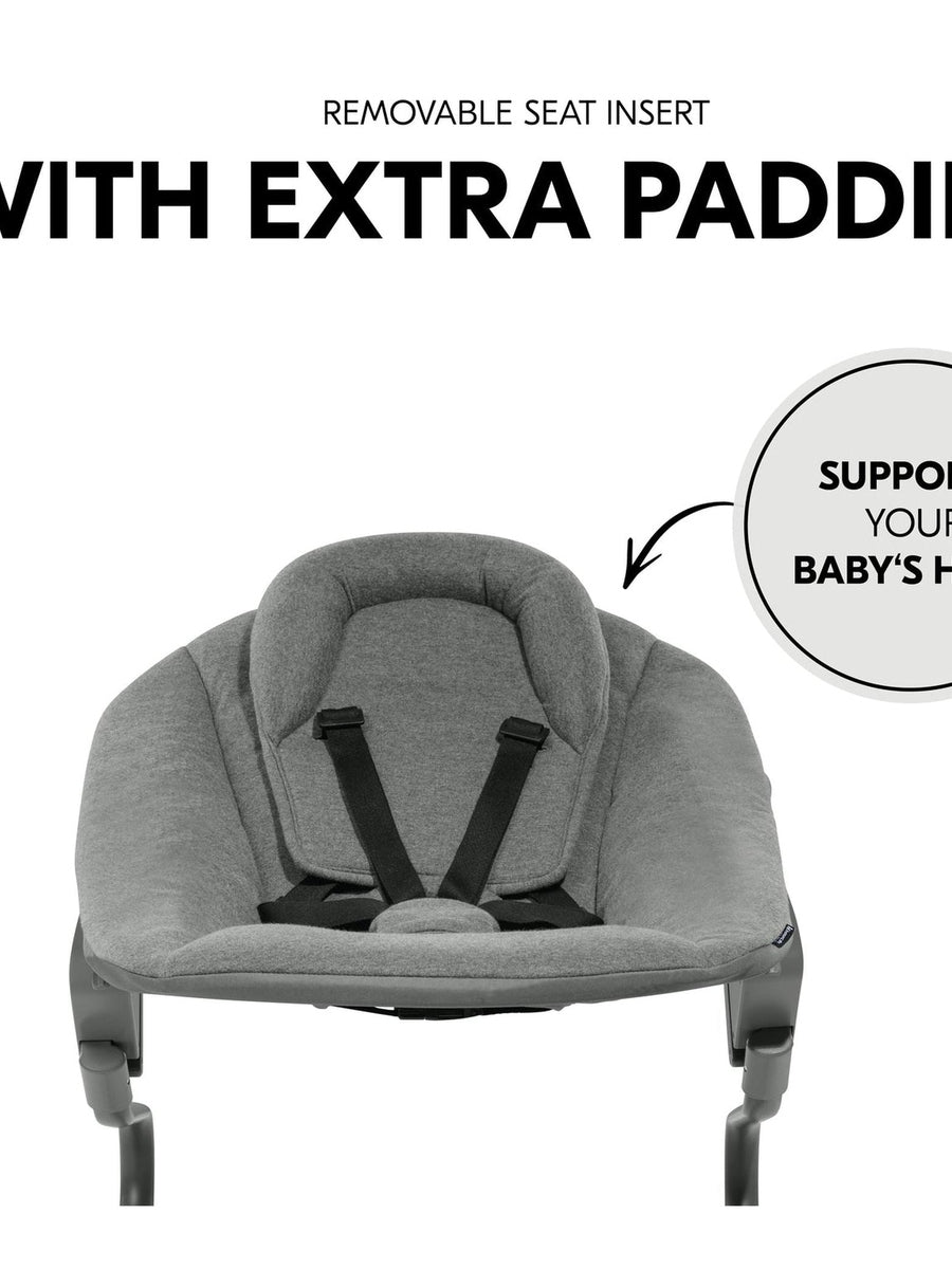 Hauck Alpha+ Premium Bundle Grey High Chair - Beech Grey