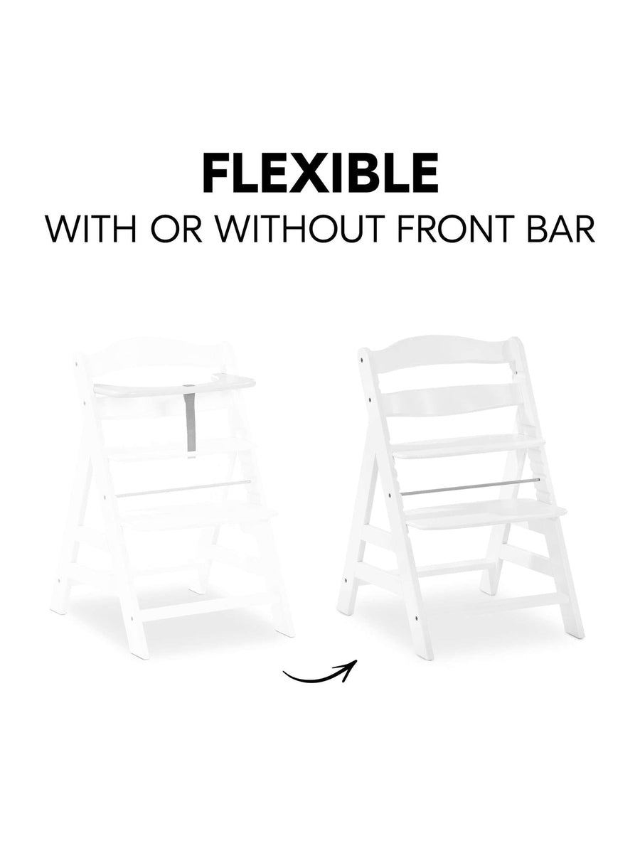 Hauck Alpha+ Premium High Chair Bundle - Beech White