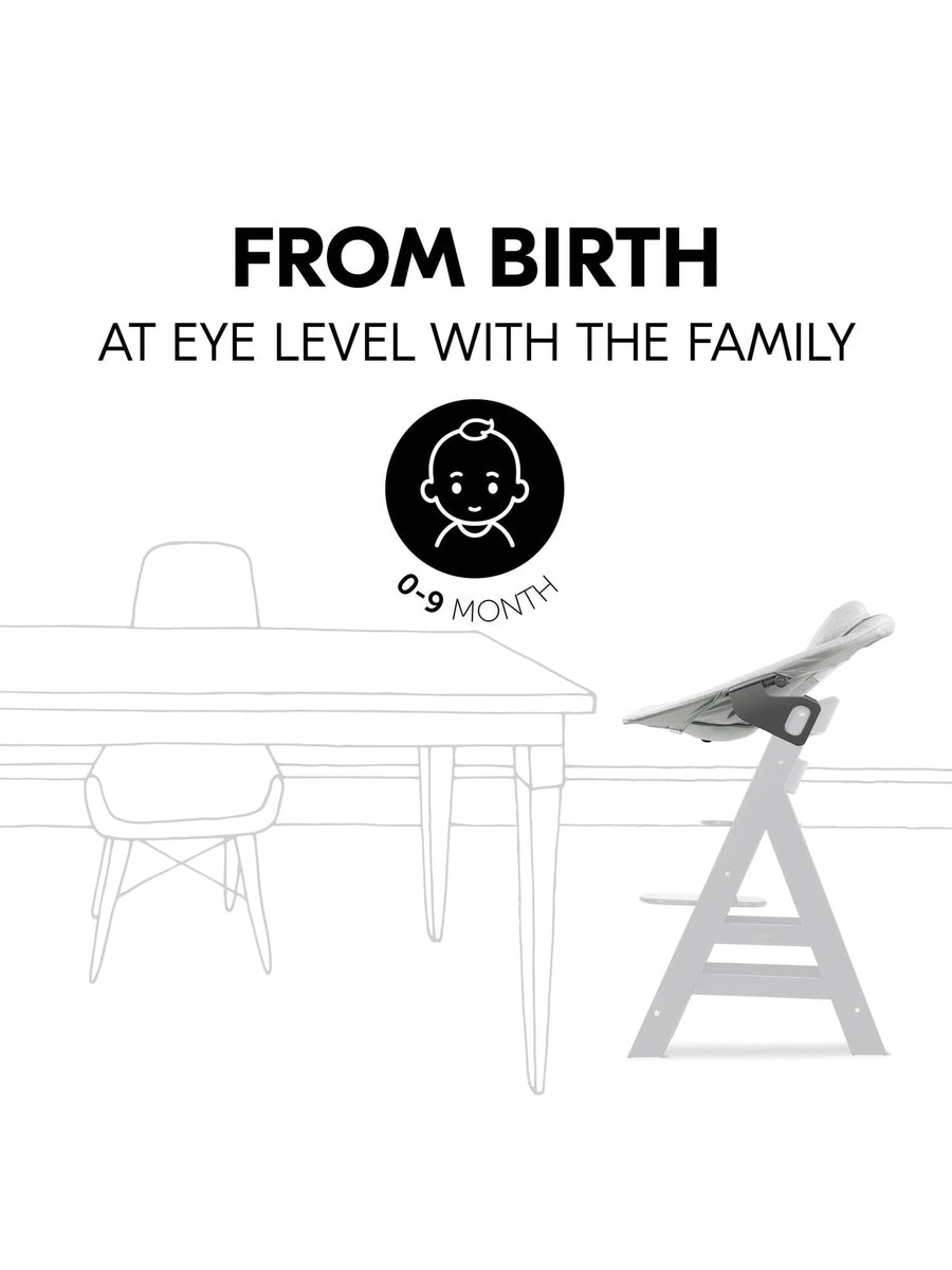 Hauck Alpha+ Premium High Chair Bundle - Beech White