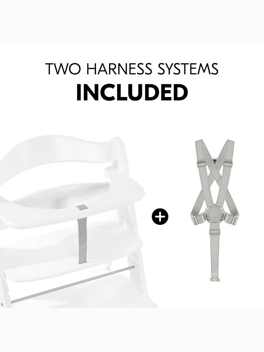Hauck Alpha+ Premium High Chair Bundle - Beech White