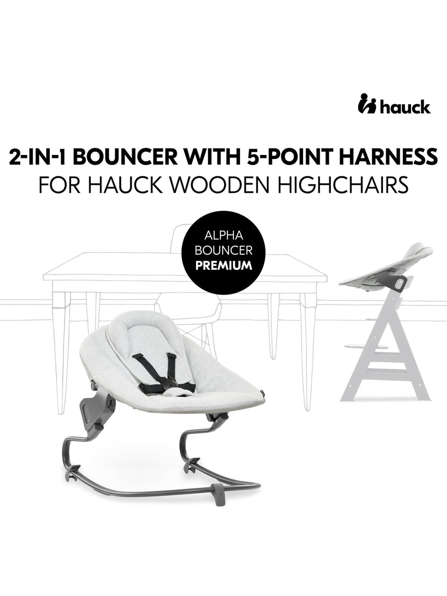 Hauck Alpha+ Premium High Chair Bundle - Beech White