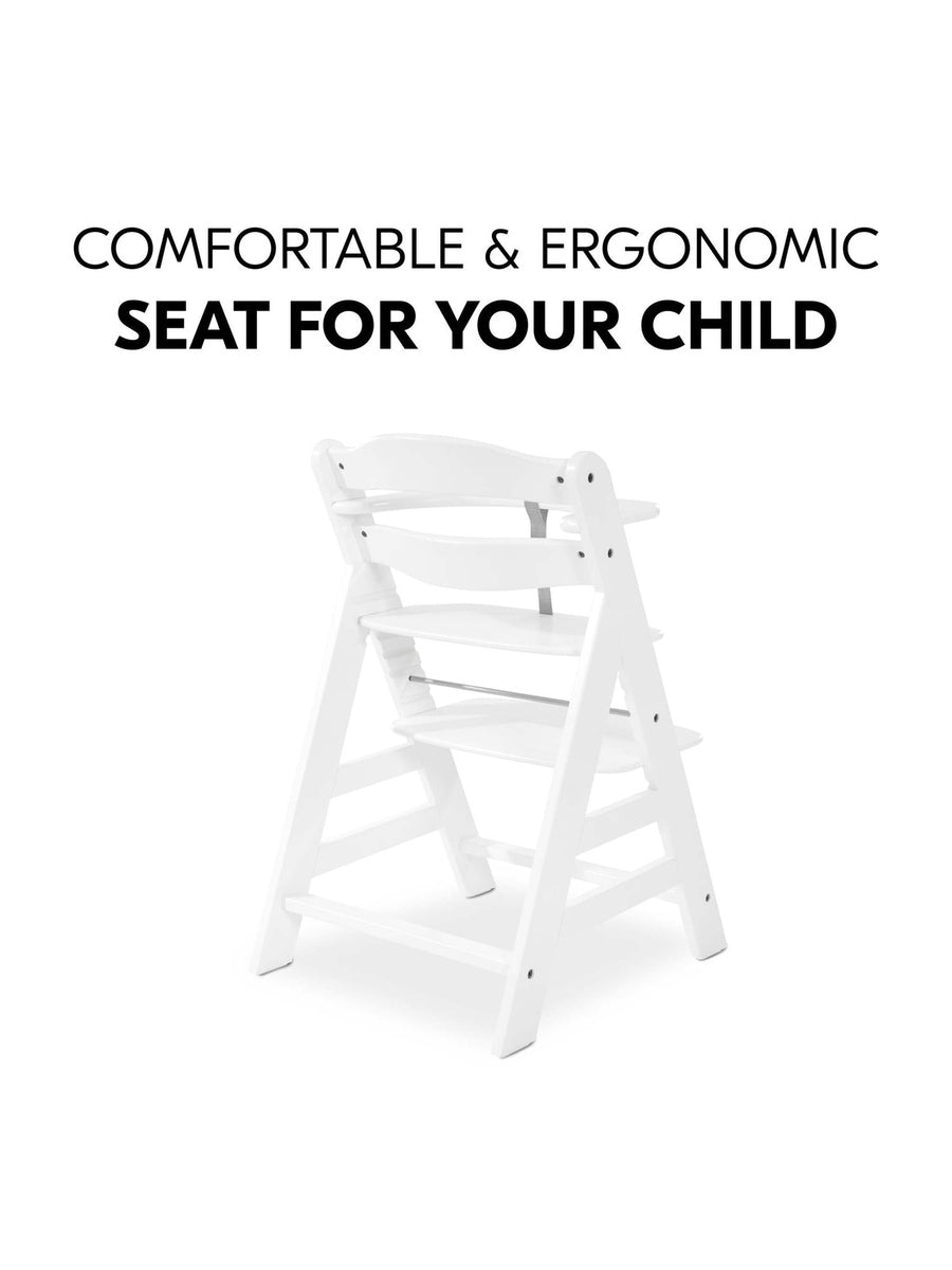 Hauck Alpha+ Premium High Chair Bundle - Beech White