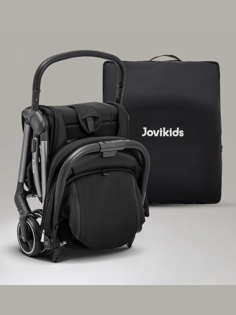 JoviKids Ayla Pushchair Lightweight, Compact & Travel-Friendly - Black