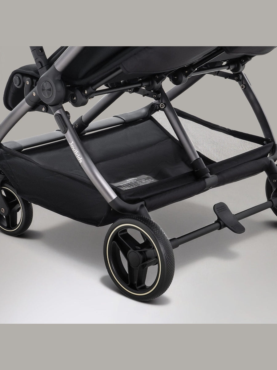 JoviKids Ayla Twin Pushchair – Lightweight Double Stroller with Compact Fold Black