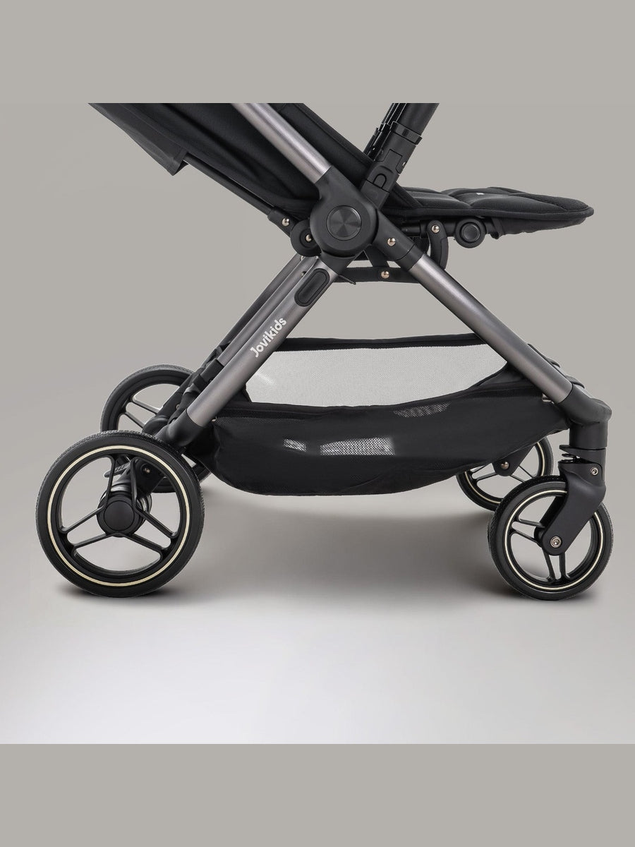 JoviKids Ayla Twin Pushchair – Lightweight Double Stroller with Compact Fold Black