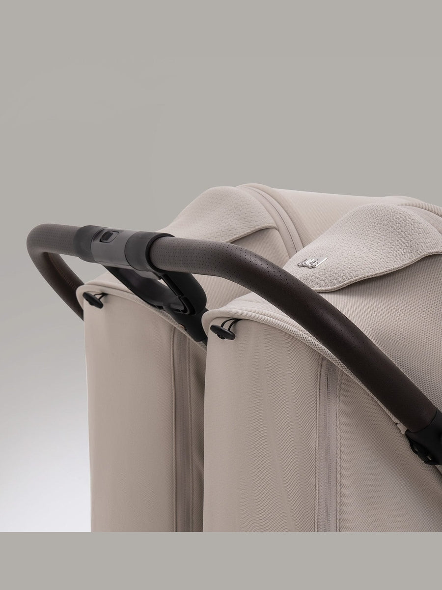 JoviKids Ayla Twin Pushchair – Lightweight Double Stroller with Compact Fold Beige