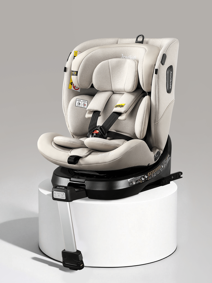 JoviKids Ranger 2 i-Size Car Seat with Leg Extension Cushion - Milkstone