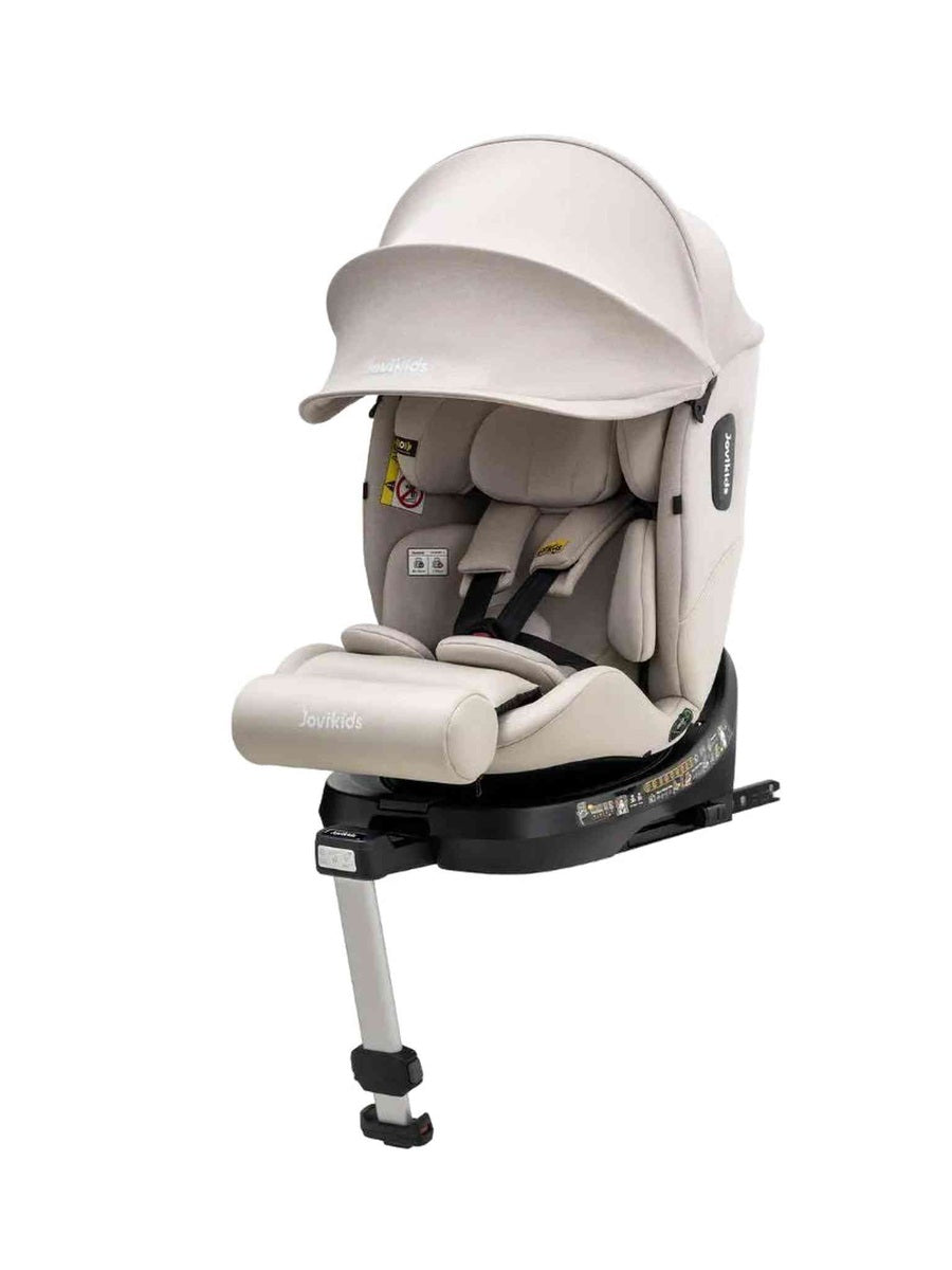 JoviKids Ranger 2 i-Size Car Seat with Leg Extension Cushion - Milkstone