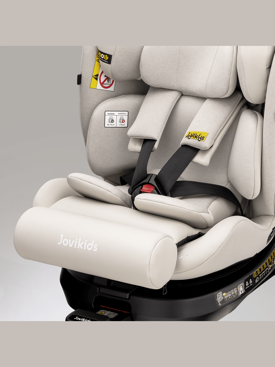 JoviKids Ranger 2 i-Size Car Seat with Leg Extension Cushion - Milkstone