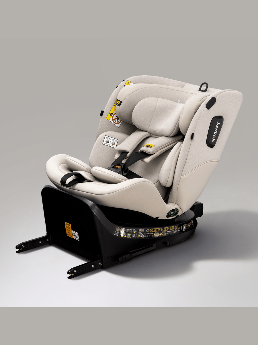 JoviKids Ranger 2 i-Size Car Seat with Leg Extension Cushion - Milkstone