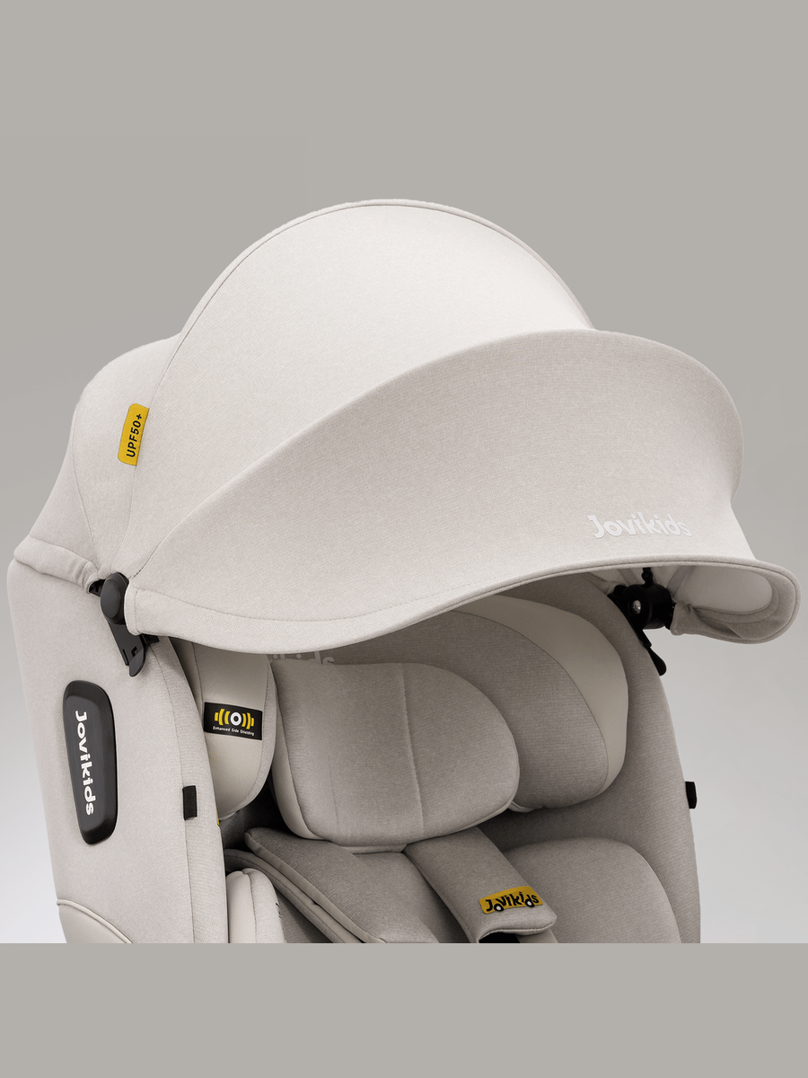 JoviKids Ranger 2 i-Size Car Seat with Leg Extension Cushion - Milkstone