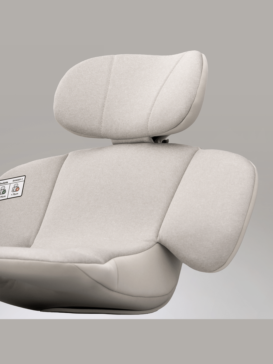 JoviKids Ranger 2 i-Size Car Seat with Leg Extension Cushion - Milkstone