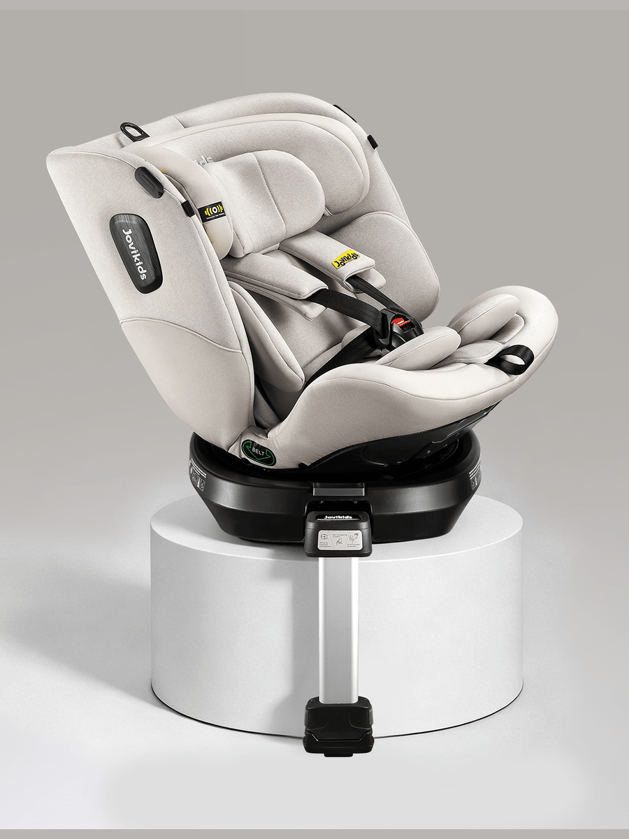JoviKids Ranger 2 i-Size Car Seat with Leg Extension Cushion - Milkstone