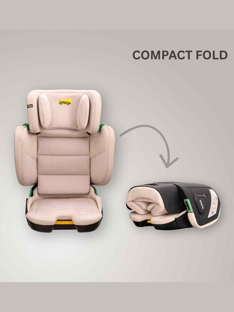 JoviKids Rober+ Folding i-Size Booster Car Seat (3–12 Years) Rosewood
