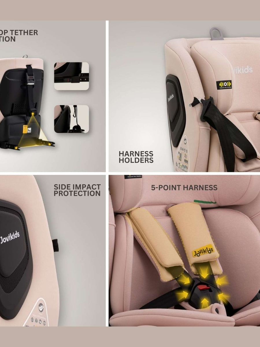 Jovikids CICI TT i-Size Child Seat 76–150cm - Rosewood
