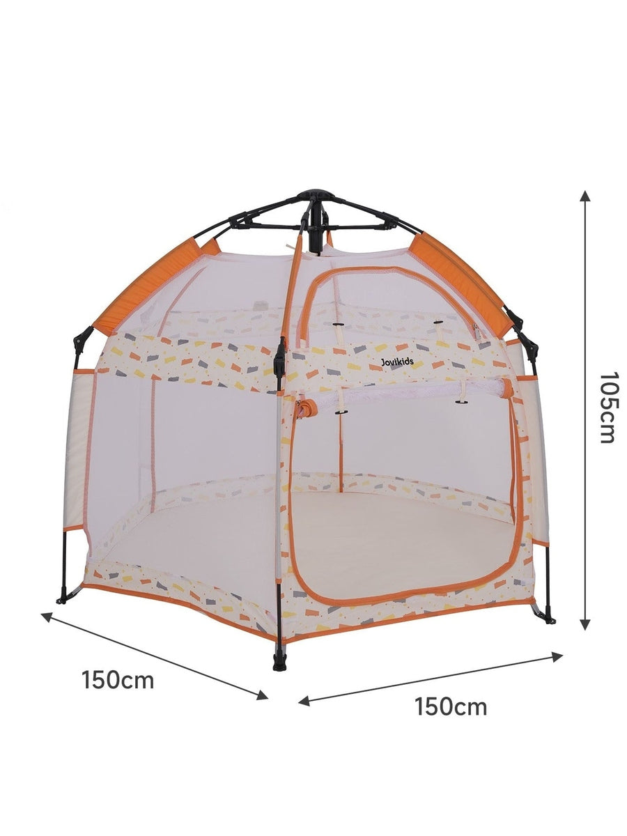 Jovikids Portable Play Tent – Pop-Up Kids Teepee (Indoor & Outdoor) - Beige