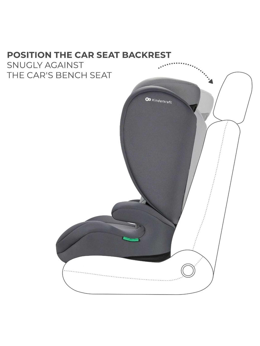 Kinderkraft I-Spark Group 2/3 R129 i-Size Car Seat - Grey