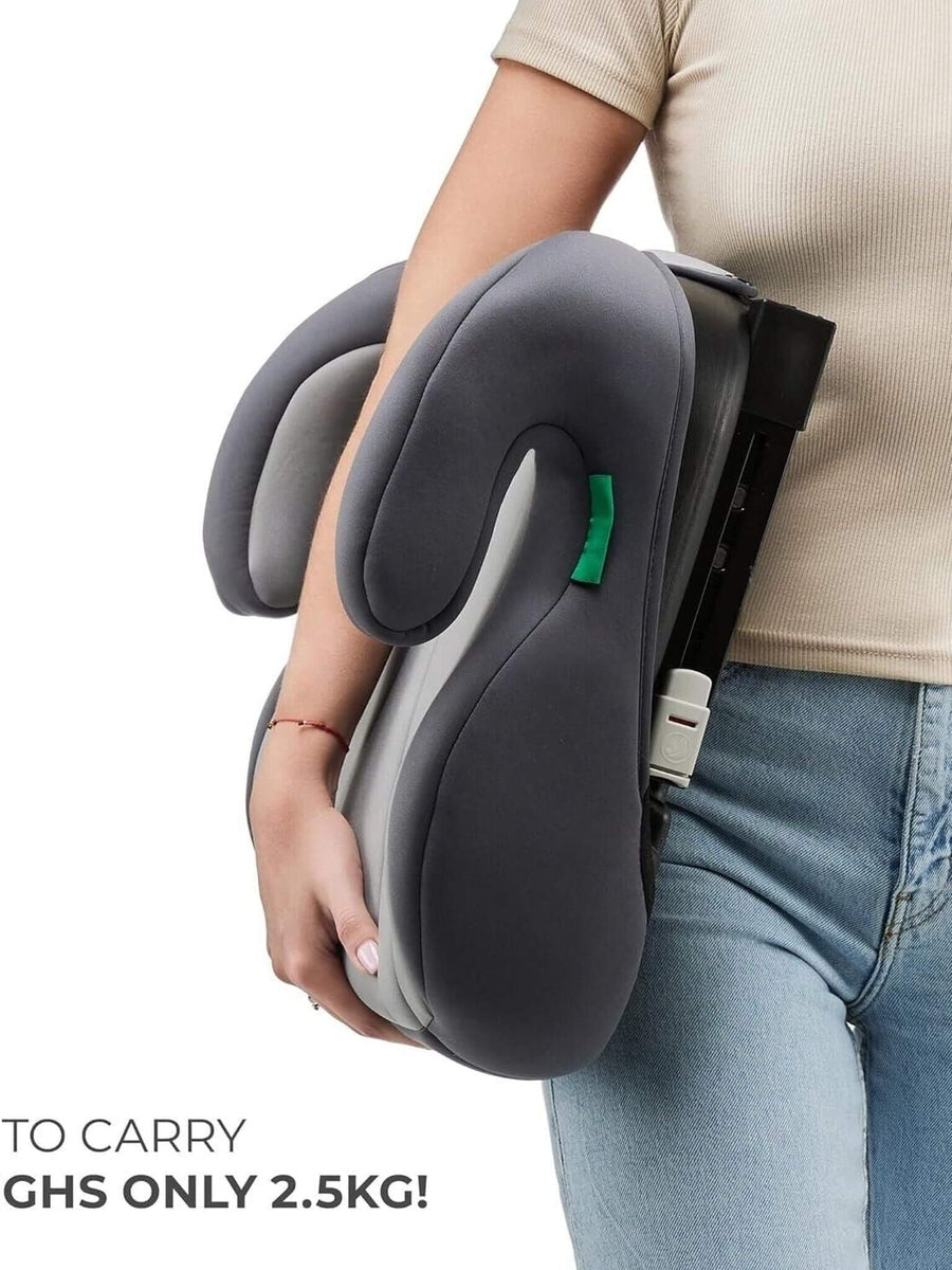 Kinderkraft I-boost Car Seat, I-size, 135-150cm, Baby Seat, Booster Seat Green