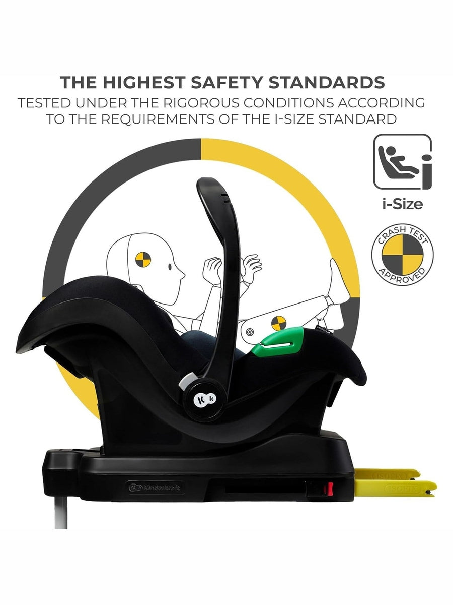 Kinderkraft Mink PRO i-Size Car Seat with ISOFIX Base – Black (40–75 cm)