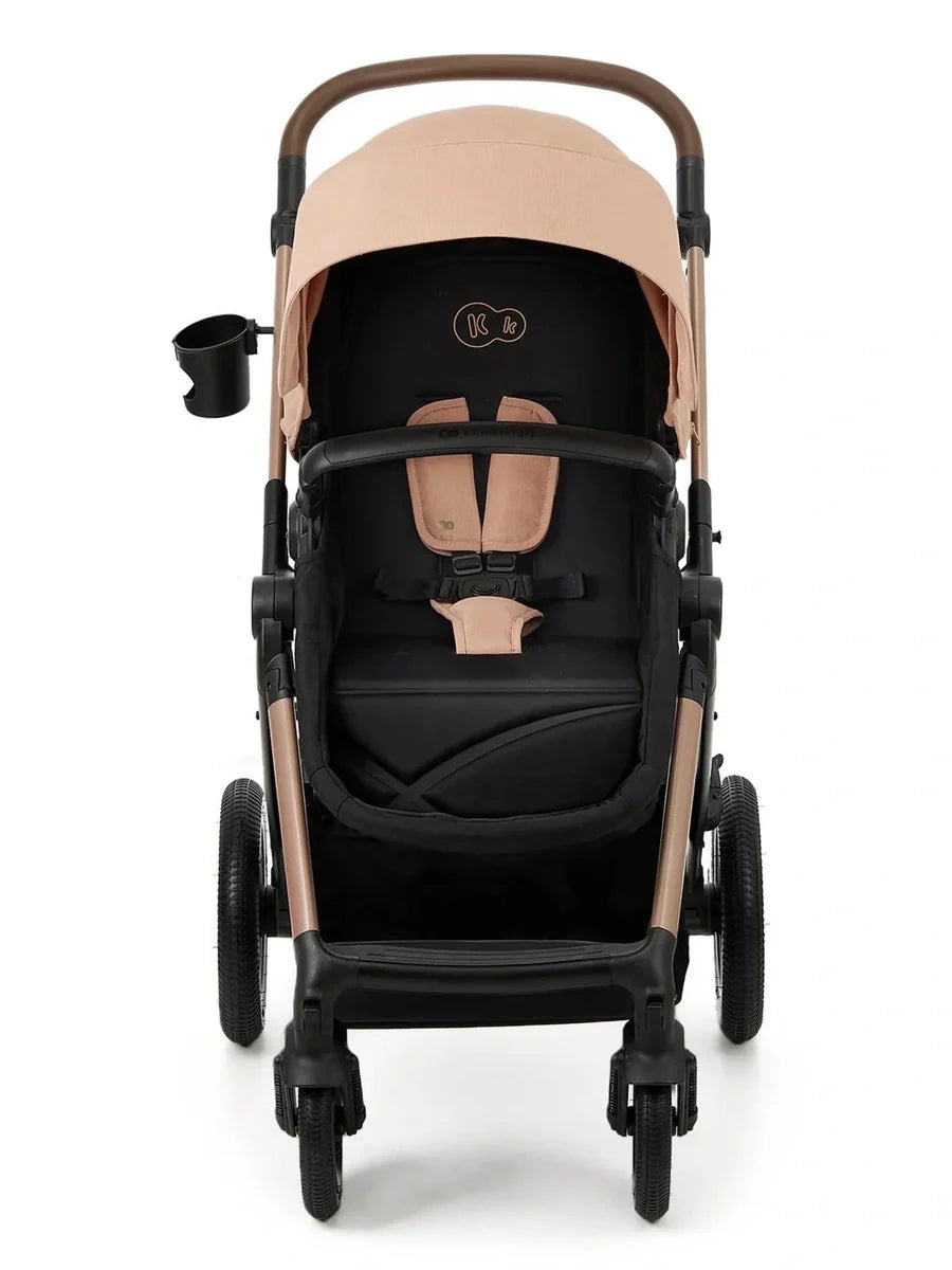 Kinderkraft Moov 2 3-in-1 Travel System with Mink Pro i-Size Car Seat – Sand Beige