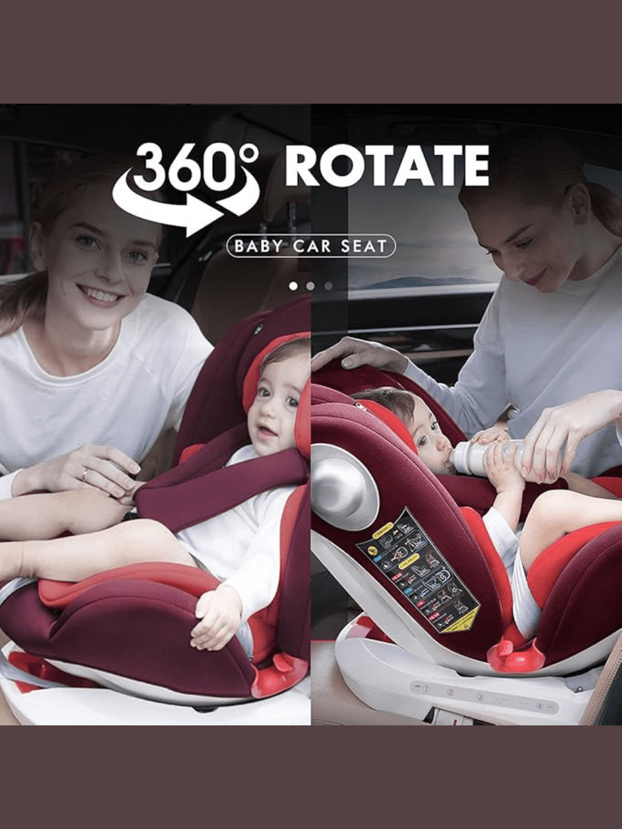 LETTAS 360° Rotation Baby Car Seat with Isofix, Group 0+/1/2/3 (Birth to 12 Years)