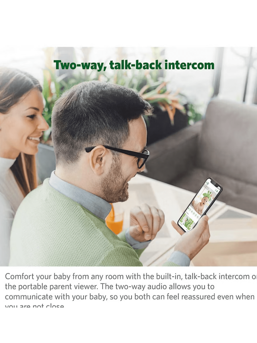 LeapFrog Baby Monitor with Motorized Pan and Tilt Camera – White (LF1911HD)