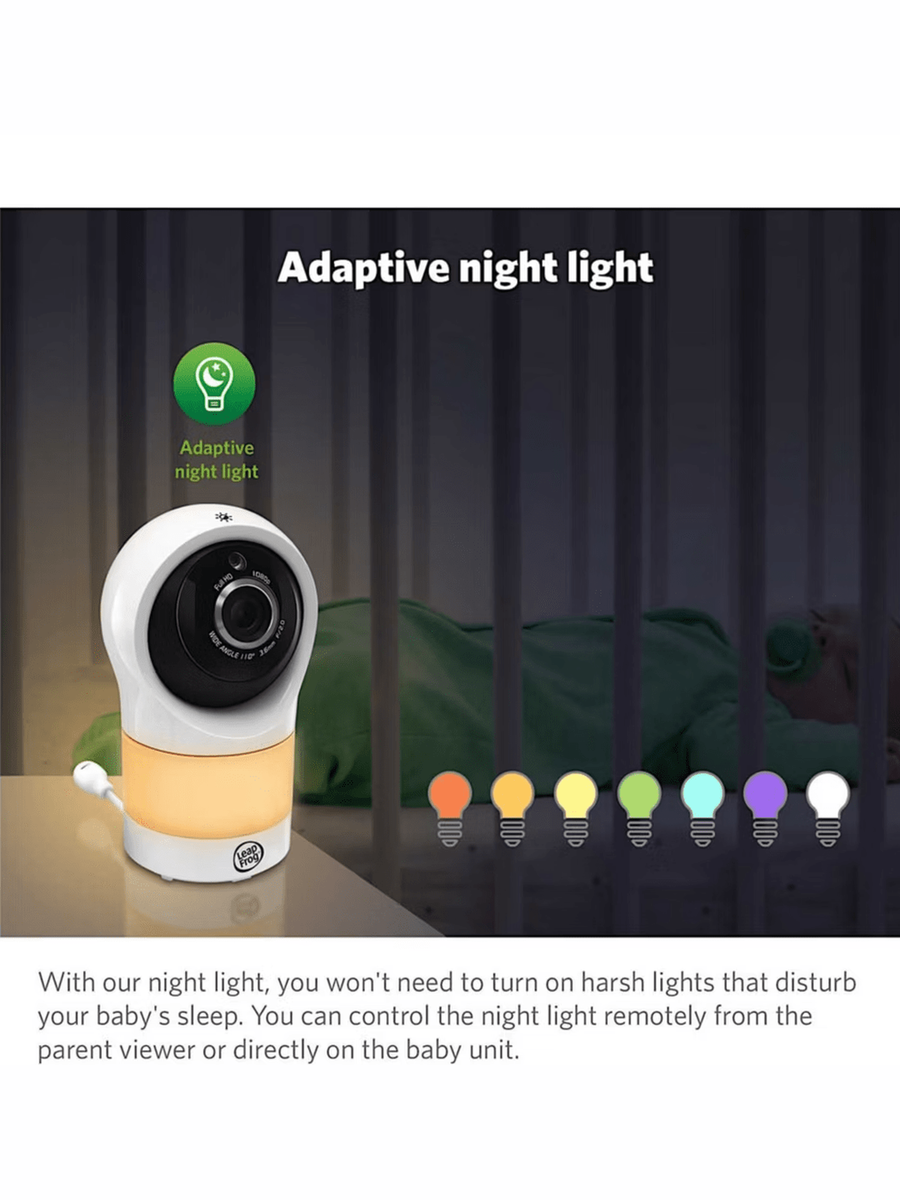LeapFrog Baby Monitor with Motorized Pan and Tilt Camera – White (LF1911HD)
