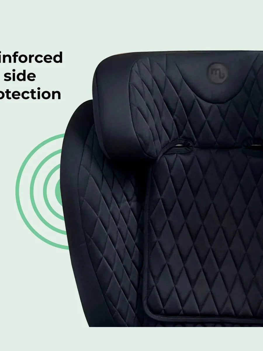 My Babiie MBCS23 High-Back Booster Lite R129 Car Seat – Quilted Black