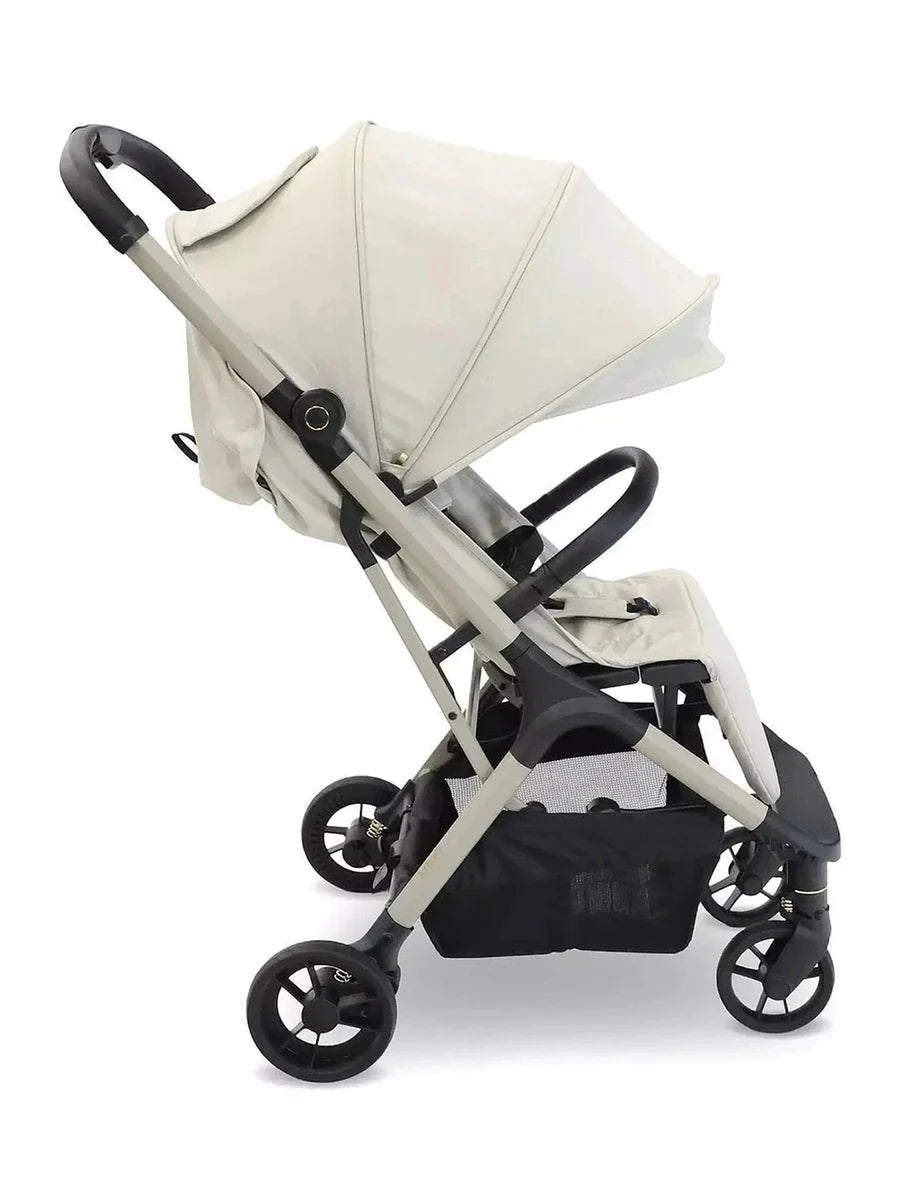 My Babiie MBX7 Ivory Compact Stroller – Lightweight, Auto-Fold, Birth to 22kg