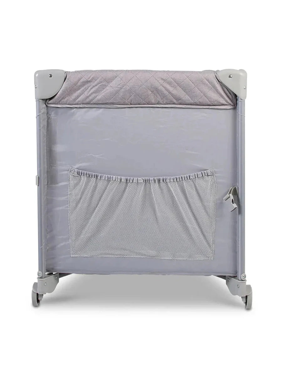 Red Kite Dreamer Bedside Crib – Quilt Grey
