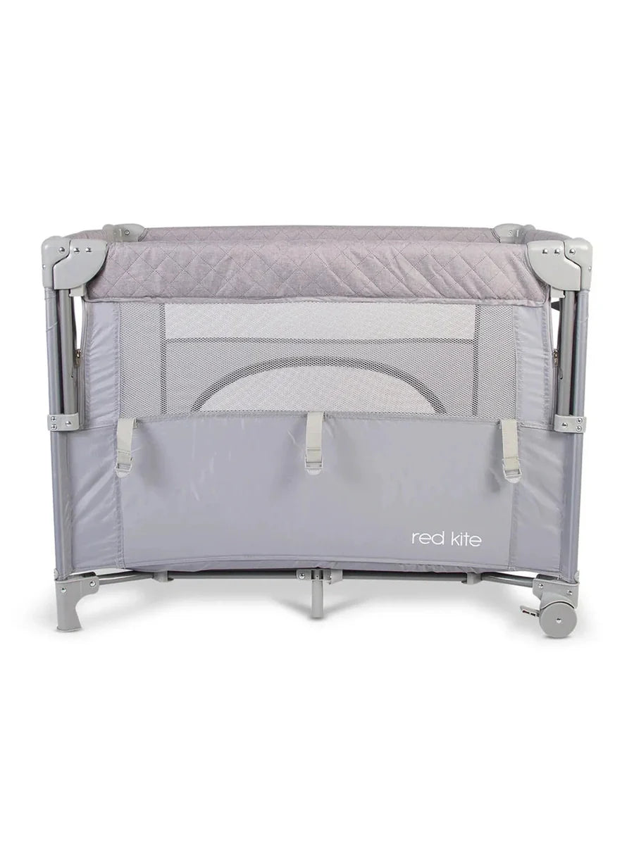 Red Kite Dreamer Bedside Crib – Quilt Grey