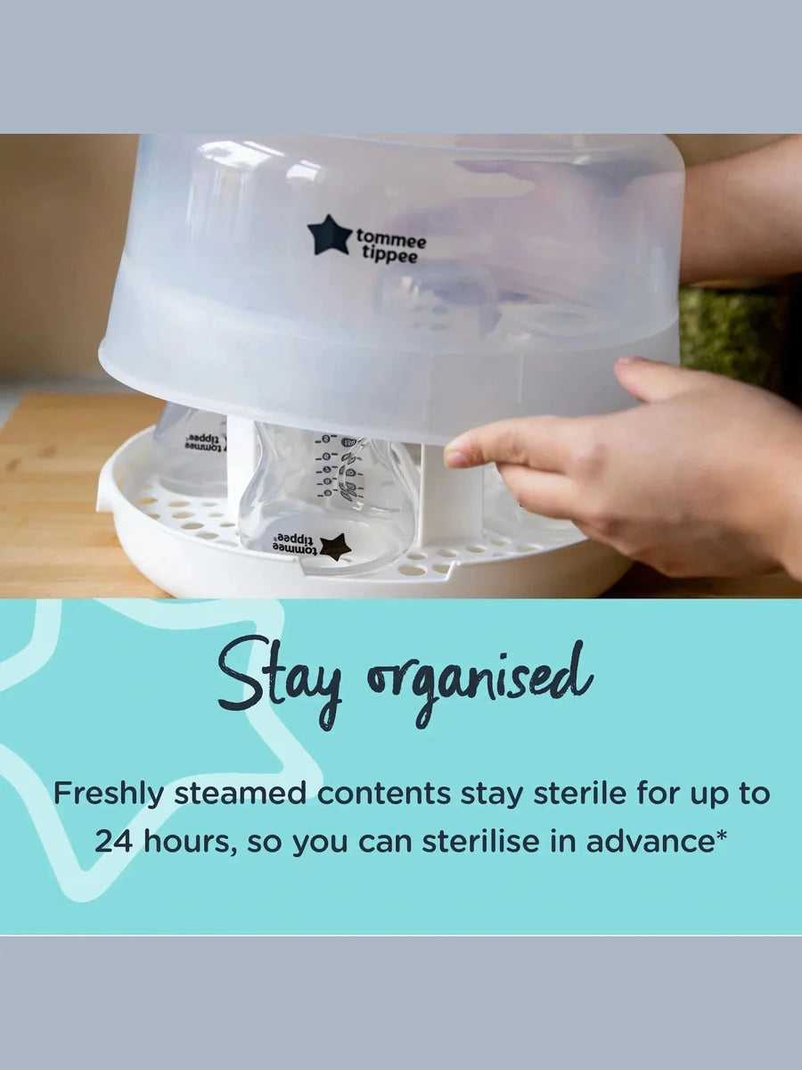 Tommee Tippee Closer to Nature Microwave Steam Steriliser – White