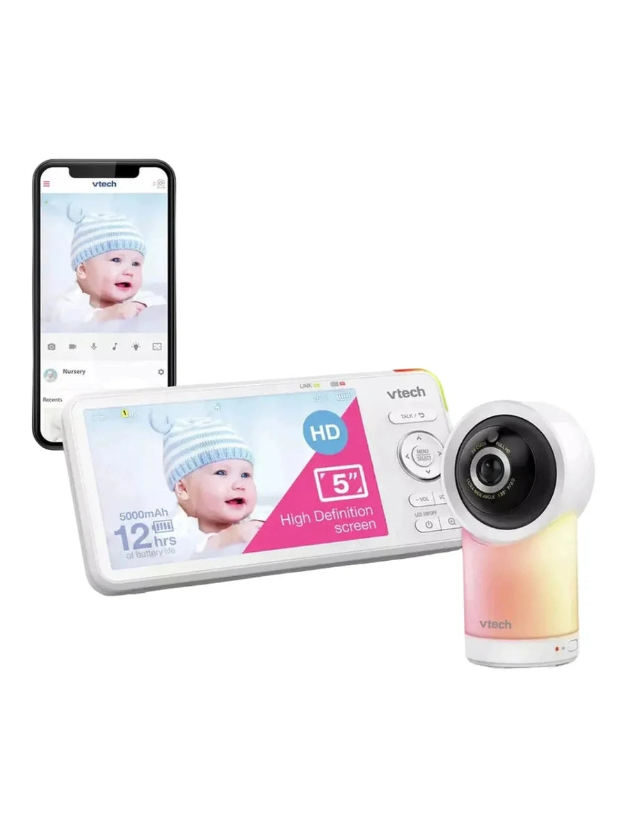 VTech RM5766HD Smart Wi-Fi Baby Monitor with 5" Screen & Pan Tilt Camera