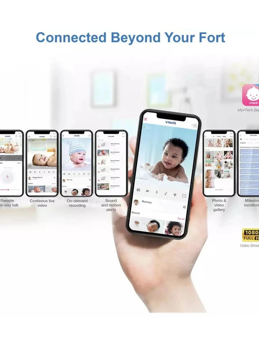 VTech RM7766HD Smart Pan & Tilt Baby Monitor – 7 Inch Display
