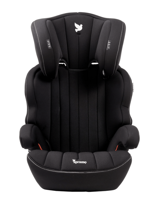 Apramo Ostara Fix High Back Booster Car Seat, Group 2/3 (3–12 Years) – Black Platinum