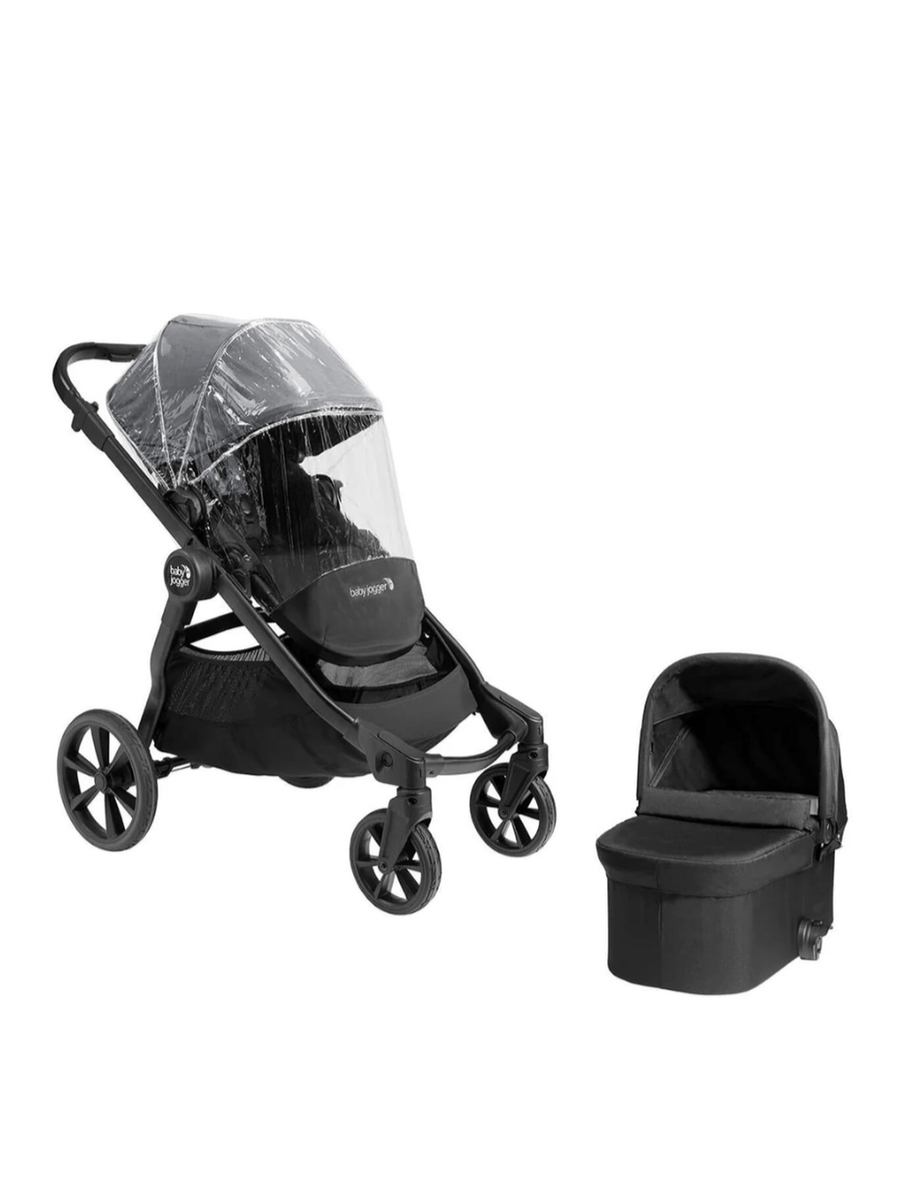 Baby Jogger City Select 2, 2 in 1 Bundle – Stroller, Carrycot & Weather Shield – Radiant Slate