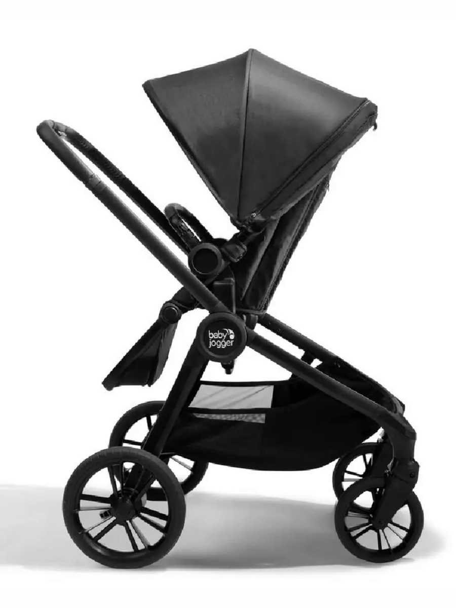 Baby Jogger City Sights Stroller – Compact 4-Wheel Pushchair for Birth to 22kg – Rich Black