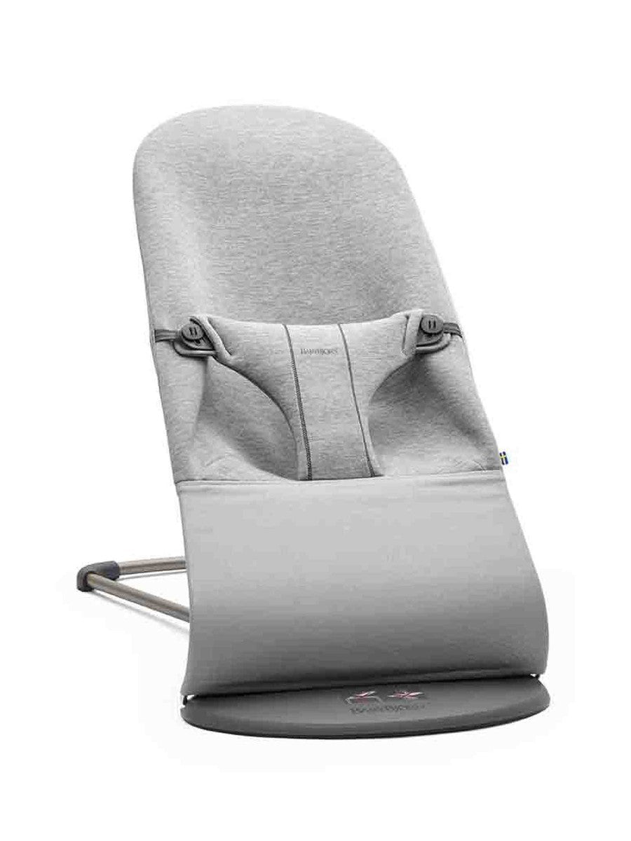 BabyBjorn Bouncer Bliss – 3D Jersey Light Grey | Ergonomic Baby Bouncer & Chair